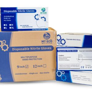 Blue Nitrile Gloves - 1 Box of 100 - Image 1