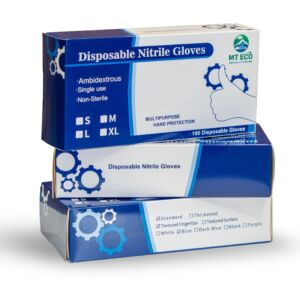 Blue Nitrile Gloves - 1 Box of 100 - Image 2