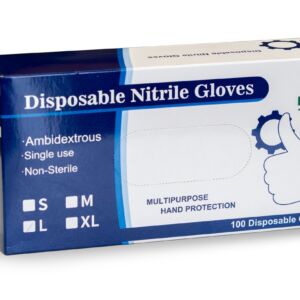 Blue Nitrile Gloves - 1 Box of 100 - Image 3